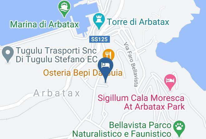Nuoro - Arbatasar Hotel Maps