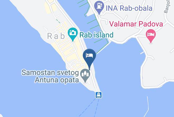 Rab - Arbiana Hotel Maps
