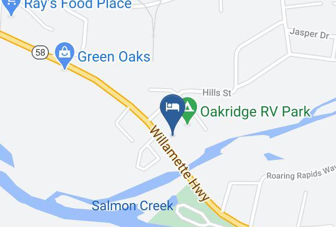 Lane - Arbor Inn Motel Oakridge Maps