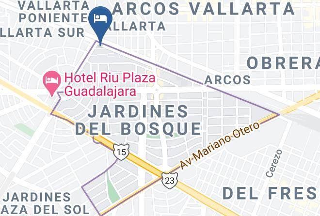 Guadalajara - Arborea Hotel Maps