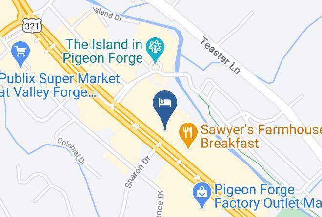 Sevier - Arbors At Island Landing Hotel & Suites Pigeon Forge Maps
