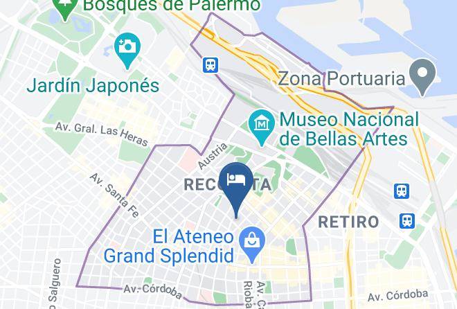 Buenos Aires - Arc Recoleta Boutique Hotel & Spa Maps
