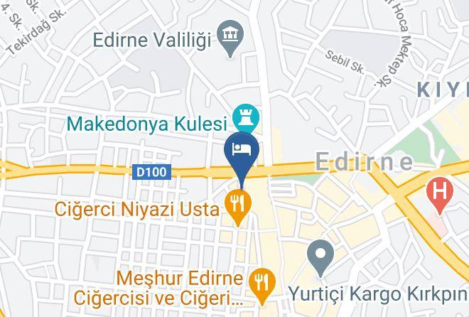 Arca Palace Otel & Restaurant Map