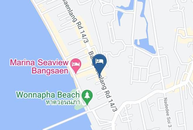 Mueang Chonburi District - Arcadia Hotel & Snooker Maps