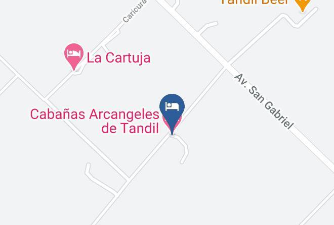 Tandil Partido - Cabanas Arcangeles De Tandil Maps