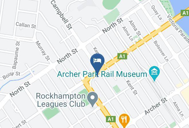 Rockhampton - Archer Park Motel Maps