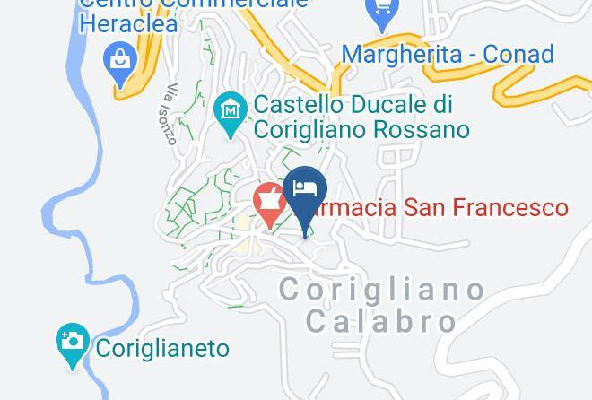 Cosenza - Architello Case Vacanze Maps