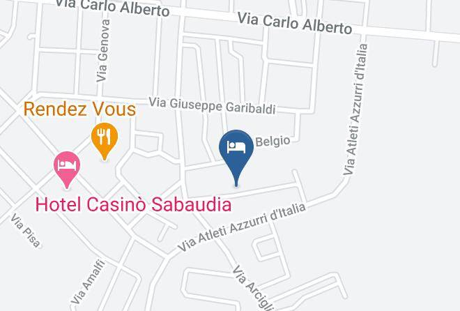 Latina - Arcibaleno Affittacamere Maps