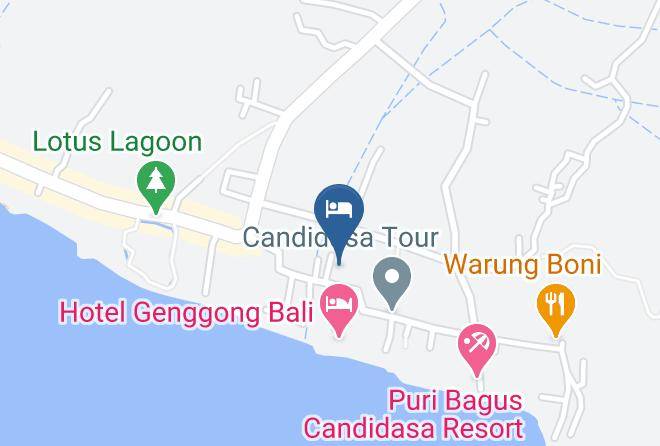 Karangasem Regency - Arco Iris Resort Maps