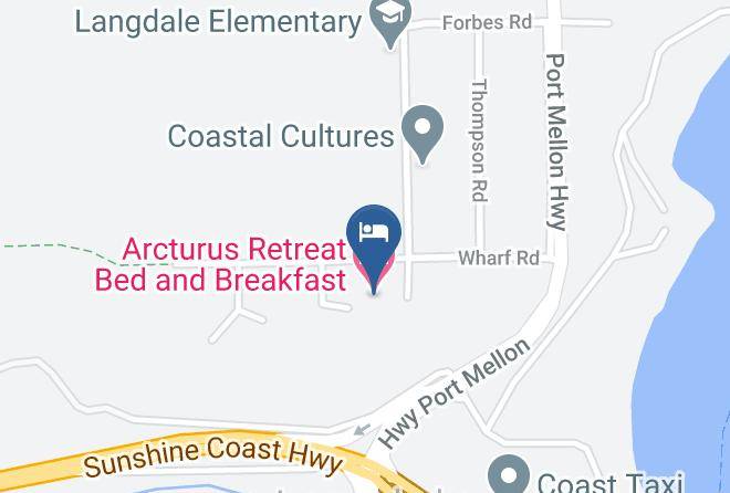 Sunshine Coast - Arcturus Retreat Bed And Breakfast Maps