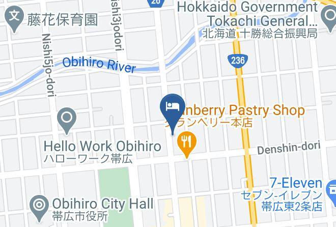 Obihiro City - Hotel Area One Obihiro Maps