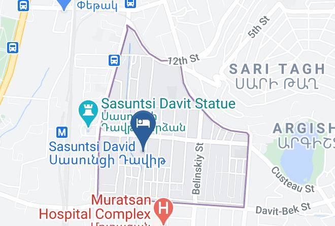 Yerevan - Areg Hotel Maps