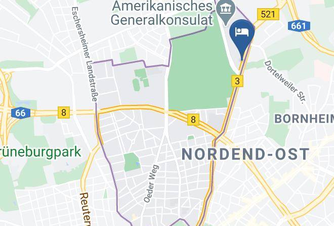 Frankfurt Am Main - Hotel Arena An Der Friedberger Warte Maps