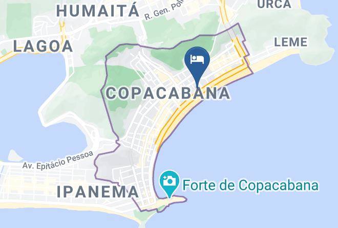 Arena Copacabana Hotel Map