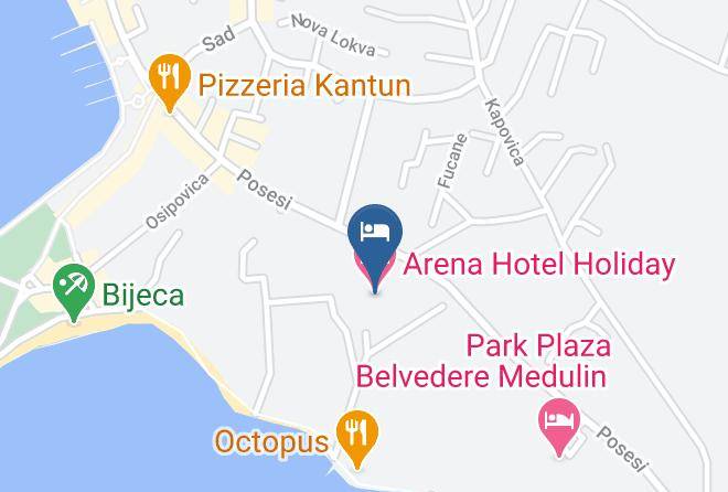 Medulin - Arena Hotel Holiday Maps