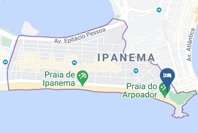 Rio De Janeiro Ipanema - Arena Ipanema Hotel Maps