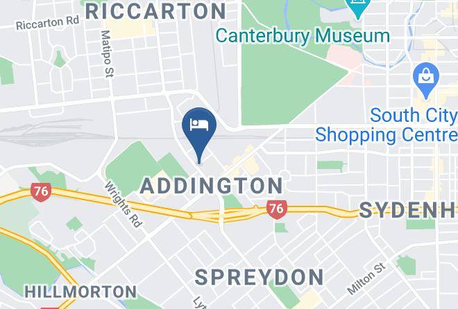 Christchurch - Arena Motel Maps