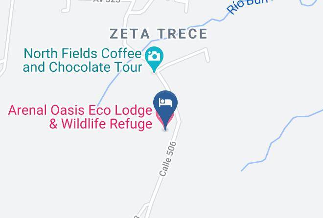 Arenal Oasis Eco Lodge & Wildlife Refuge Map