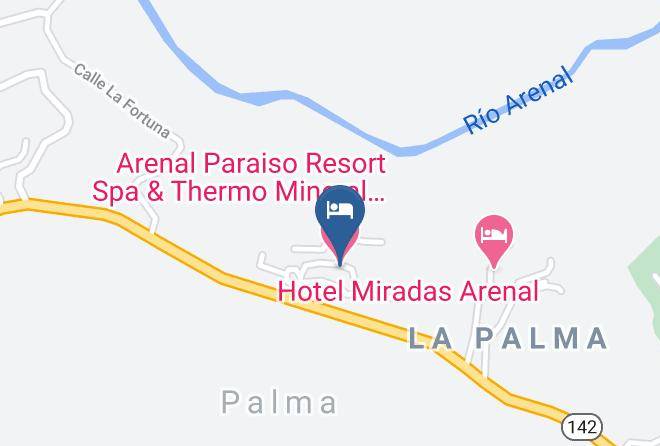 San Carlos - Arenal Paraiso Resort Spa & Thermo Mineral Hot Springs Maps