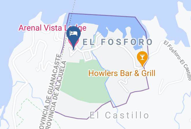 San Ramon - Arenal Vista Lodge Maps