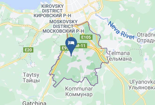 Saint Petersburg - Arenda Komnat U Babolovskogo Parka Maps