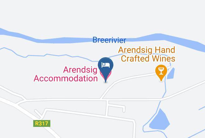 Cape Winelands - Arendsig Accommodation Maps