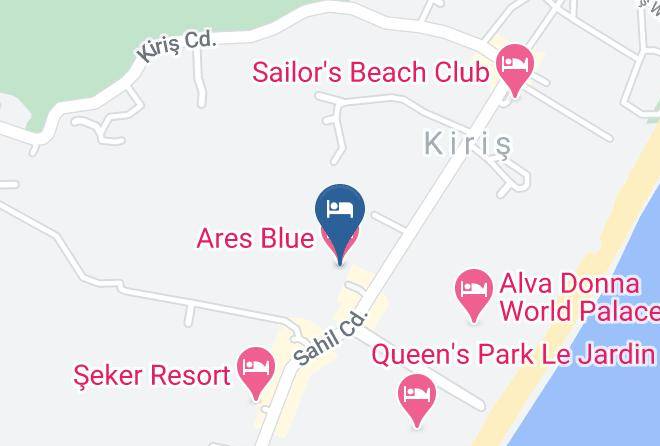 Kemer - Ares Blue Hotel Maps