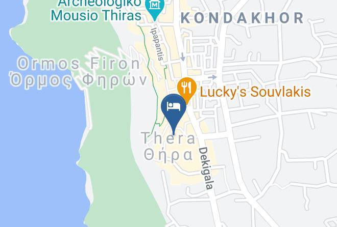 Thira - Aressana Spa Hotel And Suites Maps