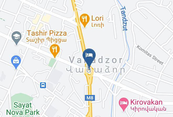Vanadzor - Argishti Hotel Maps