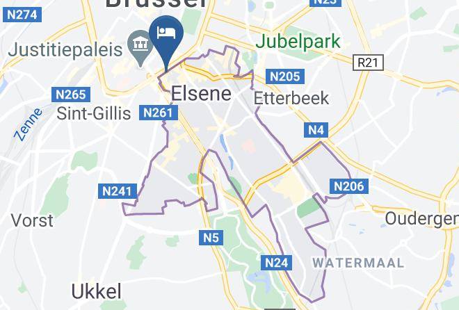 Elsene - Argus Hotel Brussel Maps