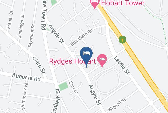 Hobart - Argyle Motor Lodge Maps