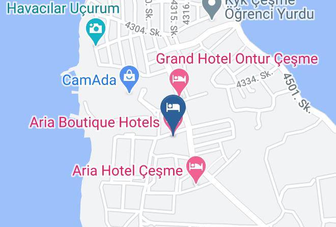 Aria Boutique Hotels Map