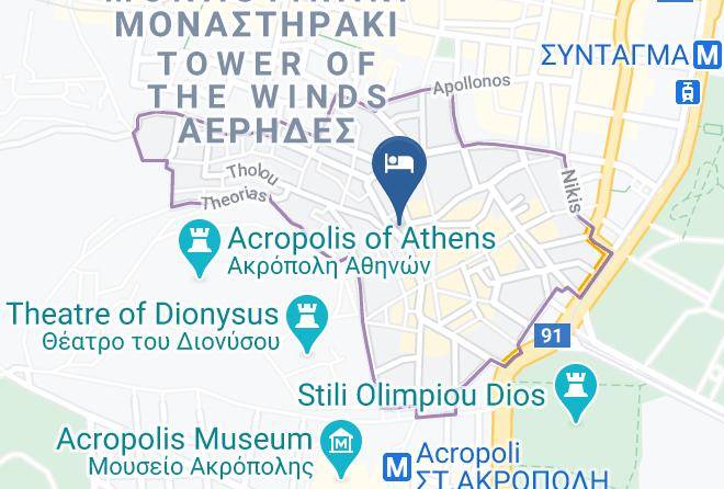 Aria Plaka Residence Map