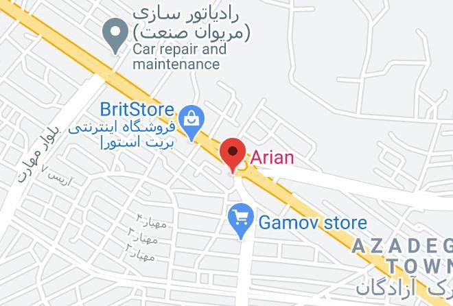 Sanandaj - Arian Hotel Maps