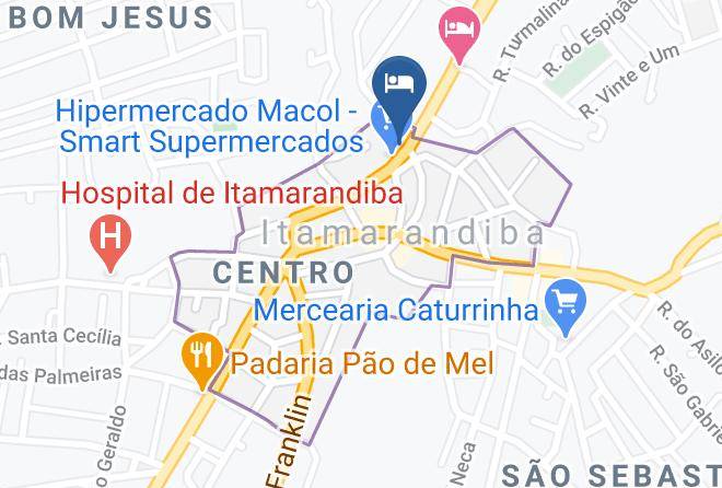 Itamarandiba - Aricanduva Hotel Maps