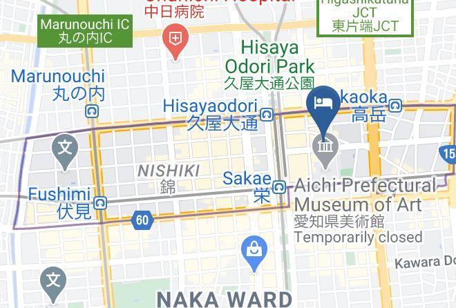 Nagoya City Higashi Ward - Arietta Hotel Nagoya Maps