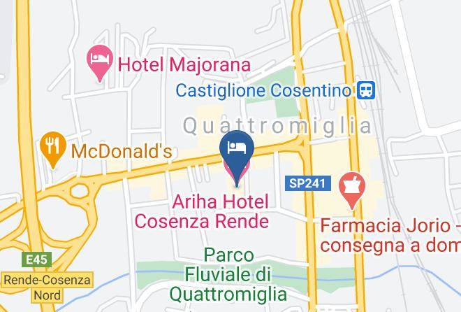 Cosenza - Ariha Hotel Cosenza Rende Maps