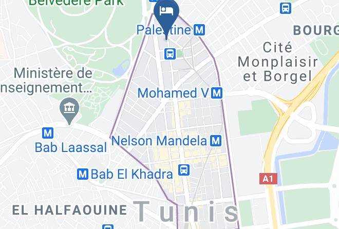 Tunis - Ariha Hotel Maps