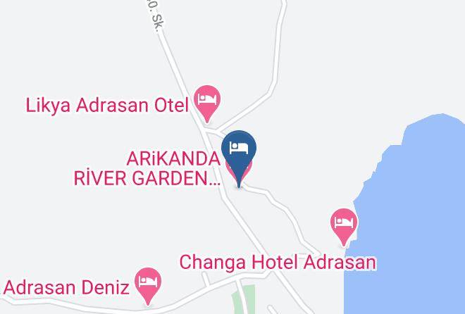 Antalya - Arikanda River Garden Hotel Adrasan Maps