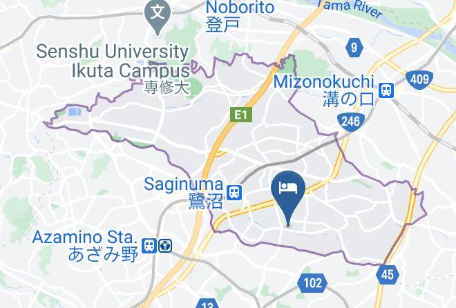 Kawasaki City Miyamae Ward - Arima Recuperation Onsen Ryokan Maps