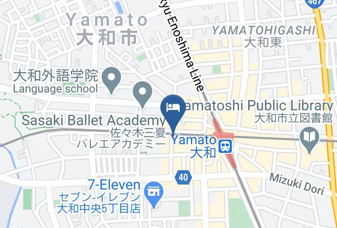 Yamato City - Ark Hotel Yamato Maps