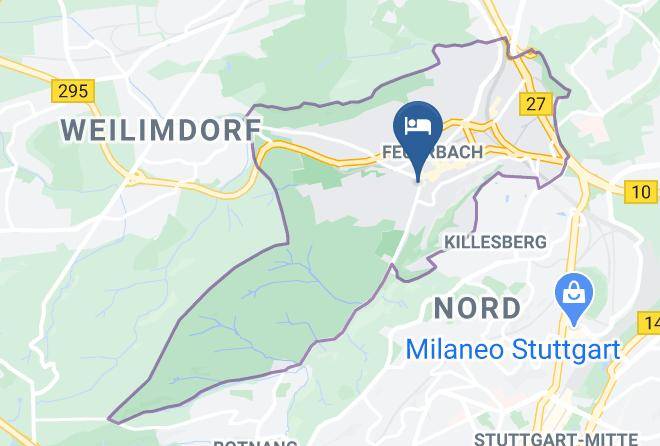 Stuttgart - Arkaden Hotel Garni Maps