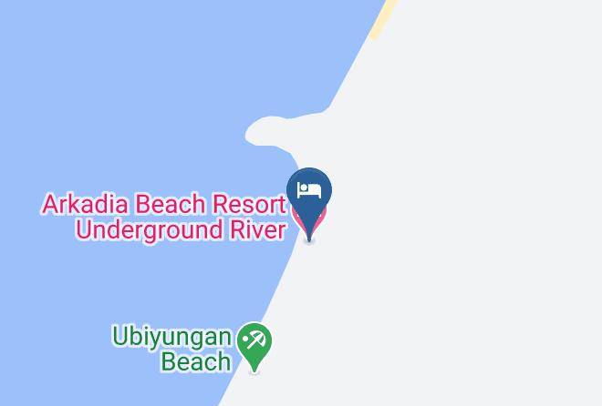 Arkadia Beach Resort Underground River Map