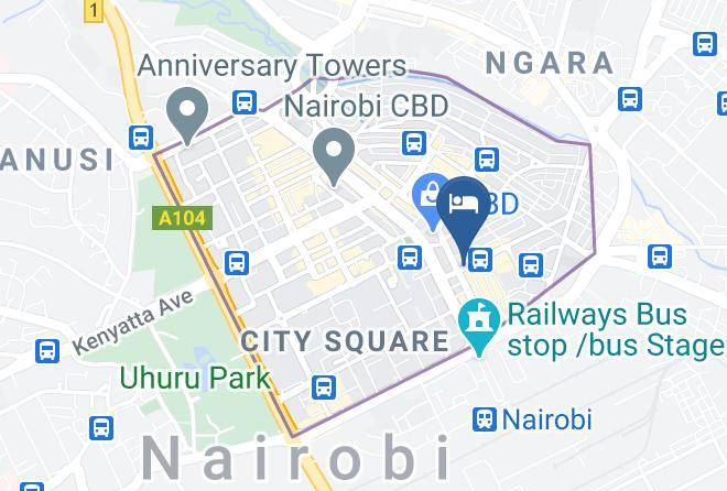 Nairobi - Arkland Palace Hotel Maps