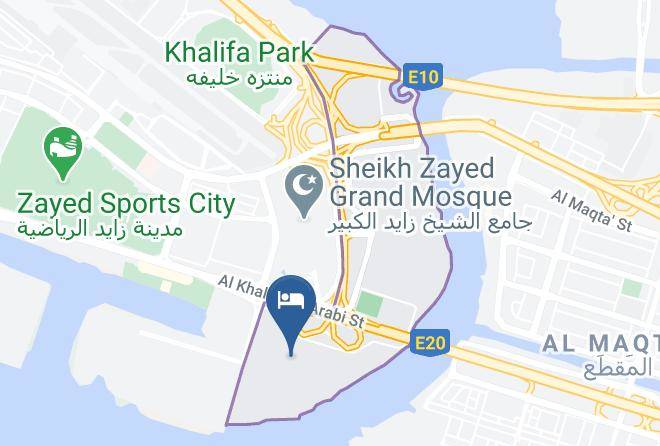 Abu Dhabi - Armed Forces Officers Club And Hotel Maps