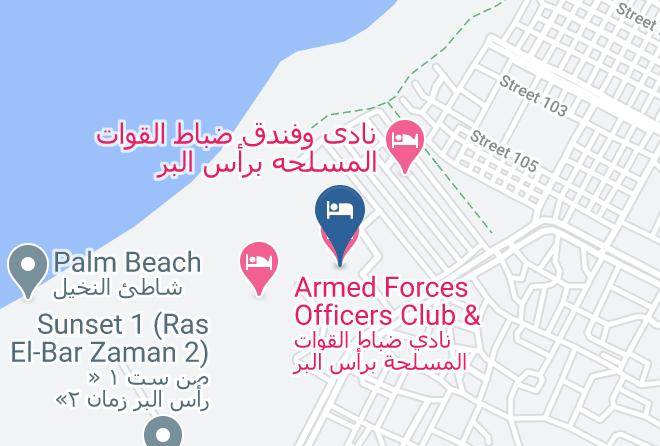 Ras El Bar - Armed Forces Officers Club & Hotel Maps