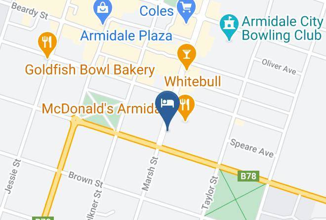 Armidale Pines Motel Map