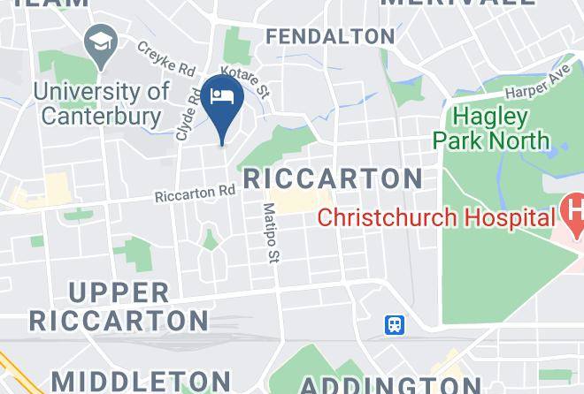 Christchurch - Aroha Riccarton Bed And Breakfast Maps