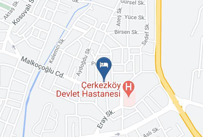 Cerkezkoy - Arora Rezidans Maps