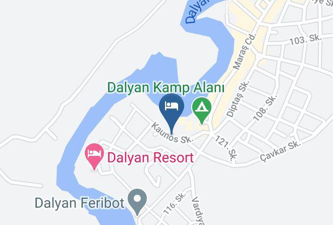 Ortaca - Hotel Arp Dalyan Maps